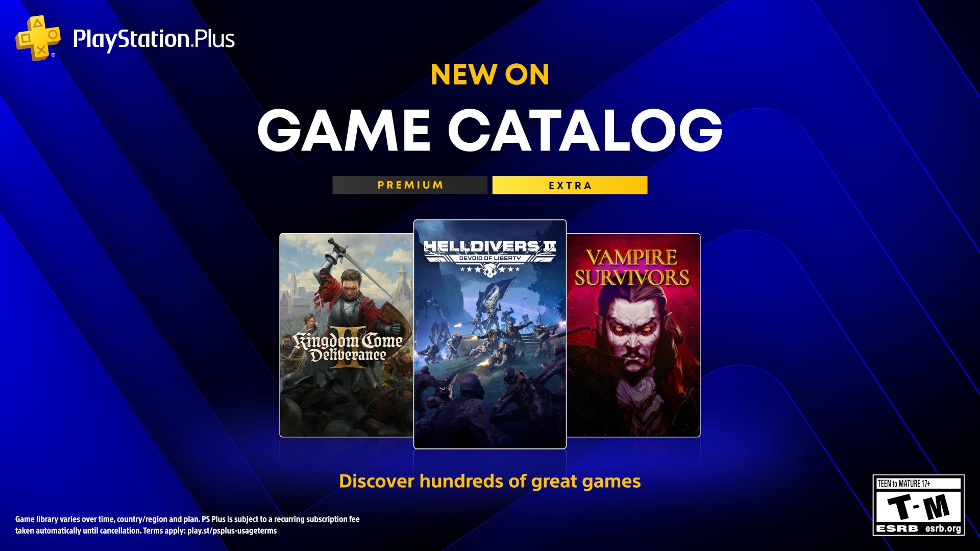 PS Plus Extra a Premium pridáva 10 hier, USA ich dostane na etapy